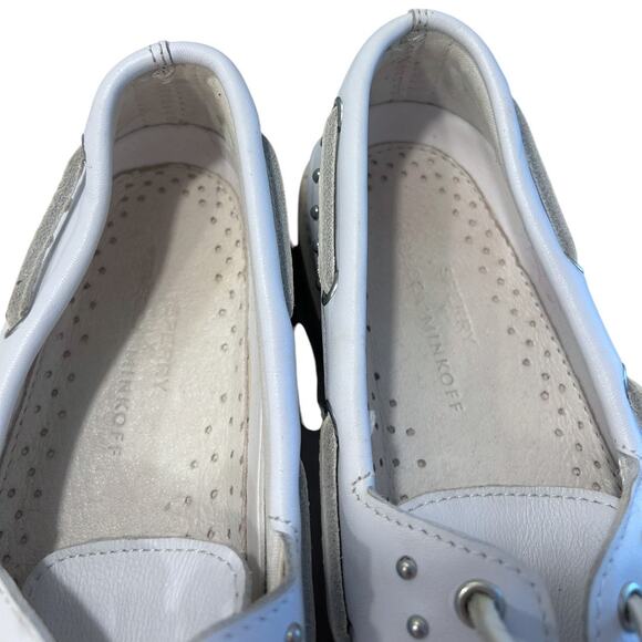 Sperry x Rebecca Minkoff Authentic Boat Shoe Women's 7.5 Original Studded White - Picture 4 of 7